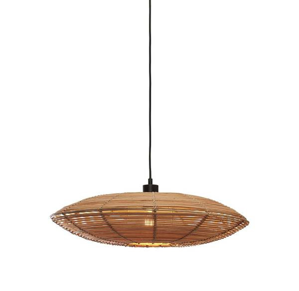 Pendelleuchte Tanami Typ A - Beige - Eisen - Rattan - 55 x 14 x 55 cm - Image 8