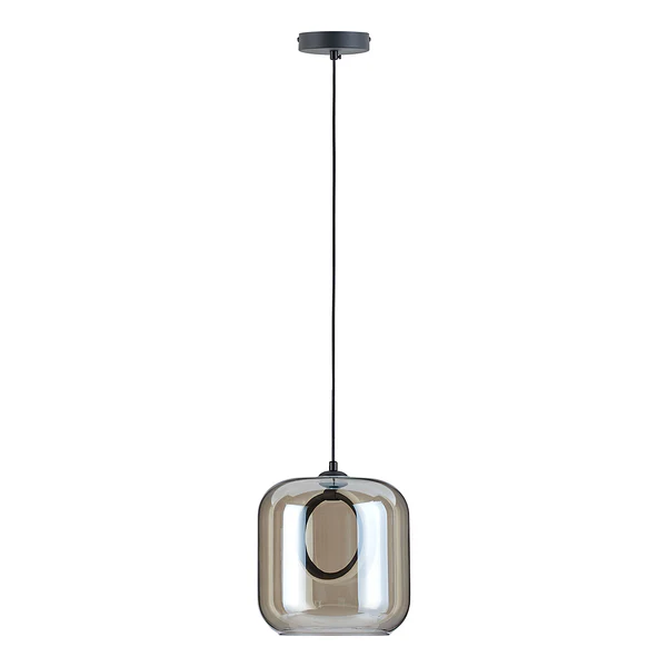 Pendelleuchte UPPER EASTSIDE - Rauchglas / Eisen - 1-flammig - Image 3