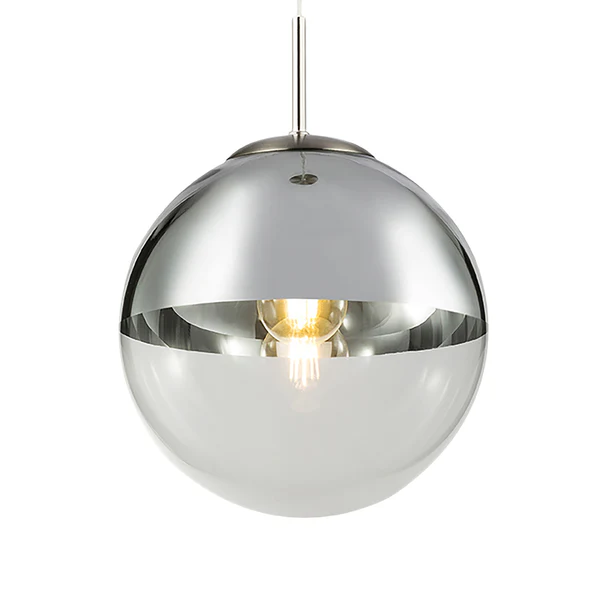 Pendelleuchte Varus I - Glas / Eisen - 1-flammig - Durchmesser: 25 cm