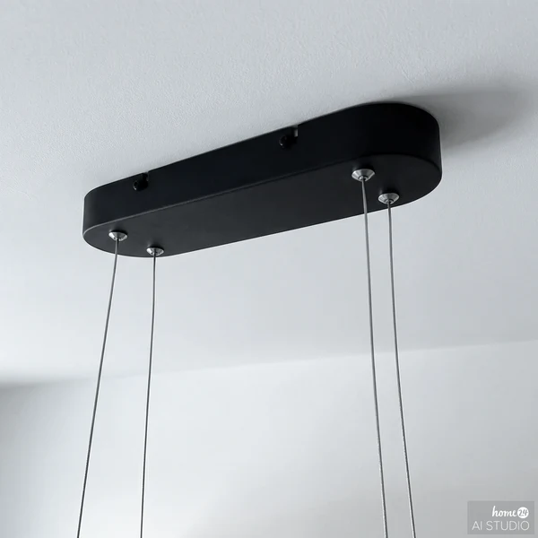Pendelleuchte YANA - Eisen / Aluminium - 1-flammig - Breite: 80 cm - Image 10