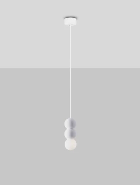 Pendelleuchte Zero Typ B - Aluminium / Opalglas - Weiß - Image 3