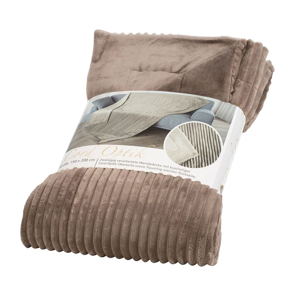 Plaid Cord - Webstoff - Braun - Image 5
