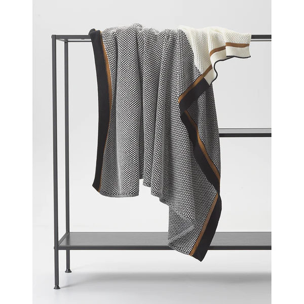 Plaid Part - Baumwolle - Schwarz / Weiß - 130 x 170 cm - Image 4