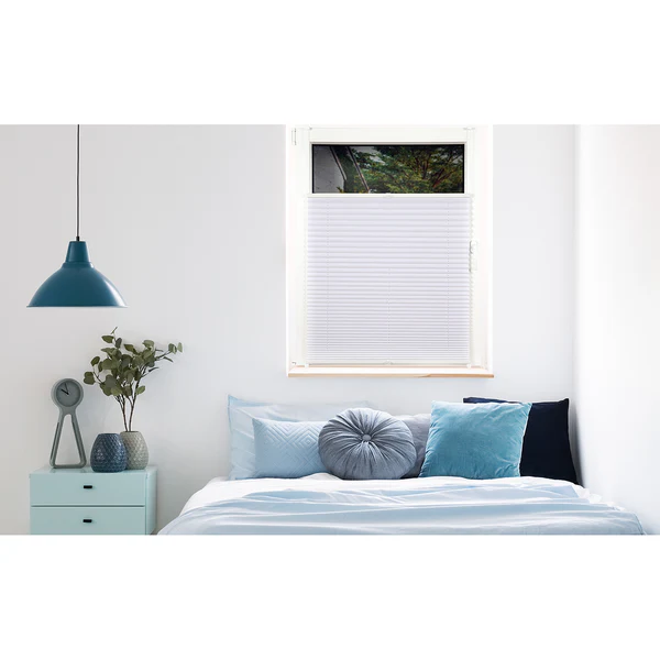 Plissee Klemmfix Ally - Polyester - Weiß - 60 x 130 cm - Image 2