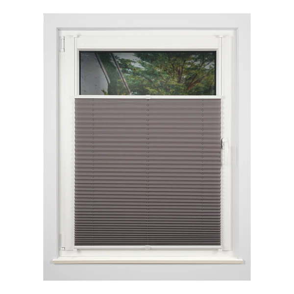 Plissee Klemmfix free - Polyester / Aluminium - Grau - 90 x 130 cm - Image 4