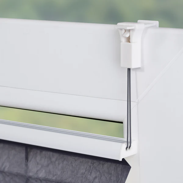 Plissee Klemmfix - Webstoff - Grau - 60 x 210 cm - Image 3