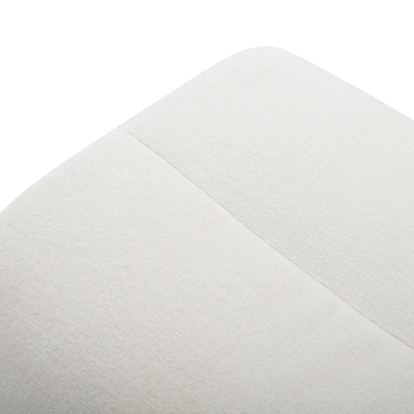 Polsterhocker BOULINS - Chenille / Eisen - Creme / Schwarz - Image 8