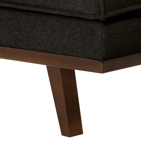 Polsterhocker Jurga - Webstoff - Webstoff Sioma: Schwarz - Image 6