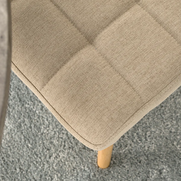 Polsterstuhl Doskie II - Leinen / Eiche massiv - Beige - 2er Set - Image 11