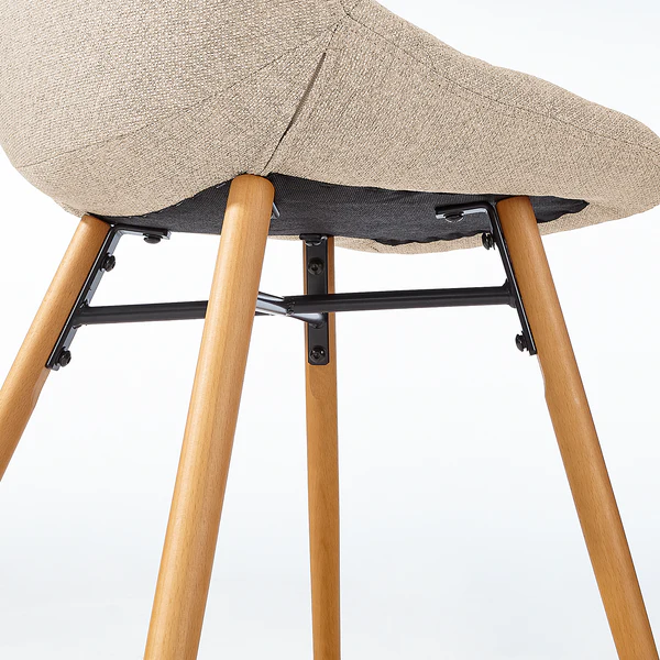 Polsterstuhl Farelas - Webstoff Stefka: Beige - 2er Set - Image 10