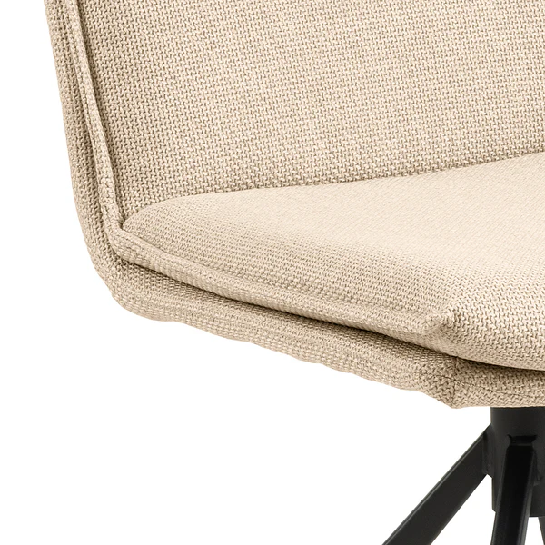 Polsterstuhl Gulstav - Beige - Strukturstoff - Stahl - 47 x 85 x 59 cm - Image 10