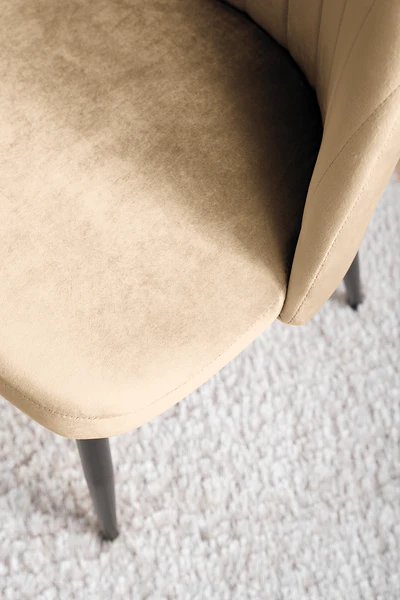 Polsterstuhl Jacklin IV (2er-Set) - Samt / Eisen - Beige - Image 9