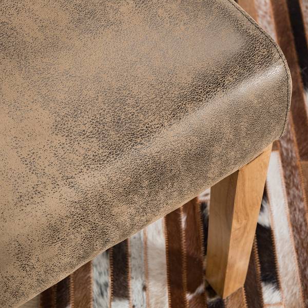 Polsterstuhl Nello III - Braun - Microfaser - Eiche - 47 x 108 x 64 cm - Image 10