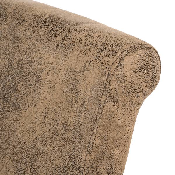 Polsterstuhl Nello III - Braun - Microfaser - Eiche - 47 x 108 x 64 cm - Image 6