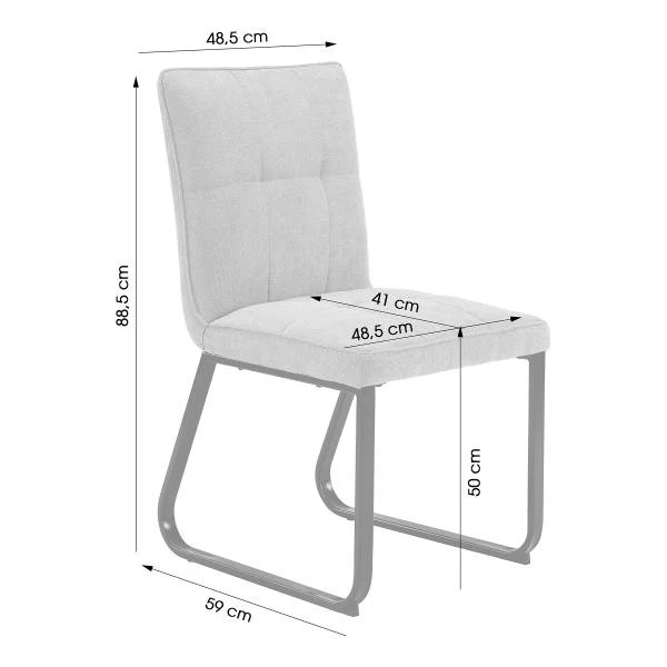 Polsterstuhl Tilton I (2er-Set) - Microfaser - Dunkelgrau - Image 11