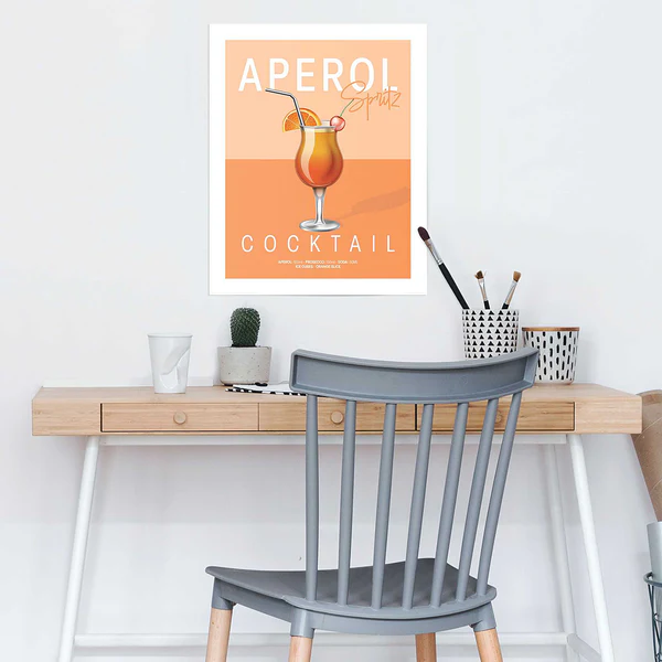 Poster Aperol Spritz - Papier - Orange - 40 x 50 cm - Image 2