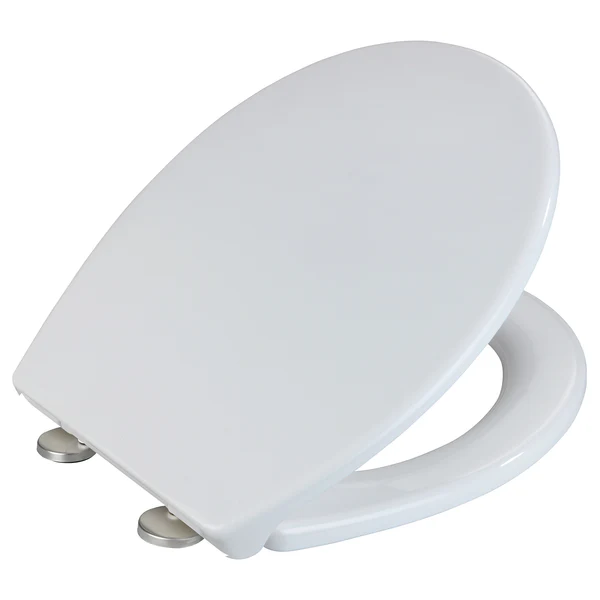 Premium WC-Sitz Korfu - Thermoplast / Edelstahl - Weiß - Image 2