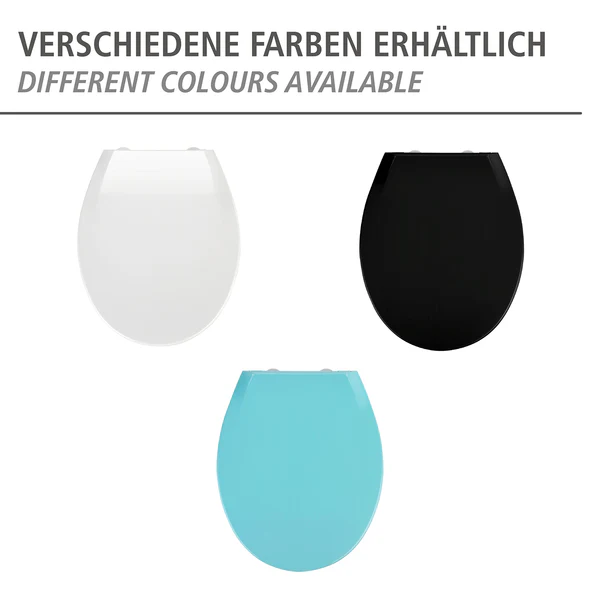 Premium WC-Sitz Kos - Edelstahl / Polypropylen - Schwarz - Schwarz - Image 4