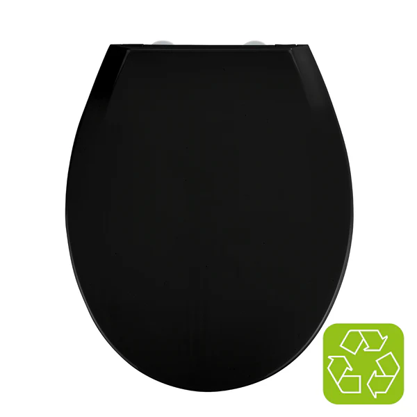 Premium WC-Sitz Kos - Edelstahl / Polypropylen - Schwarz - Schwarz - Image 5