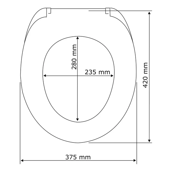 Premium WC-Sitz Kos - Edelstahl / Polypropylen - Schwarz - Schwarz - Image 7