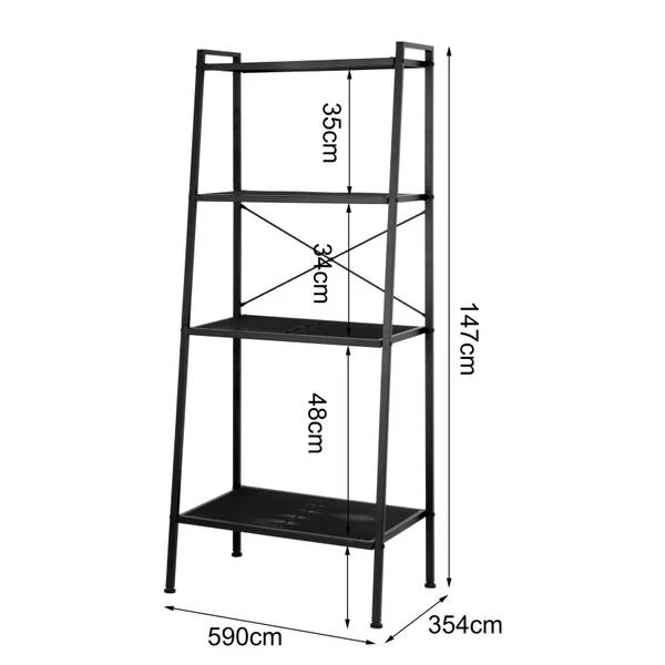 Regal Bufkin - Metall - Schwarz - Breite: 59 cm - Image 7