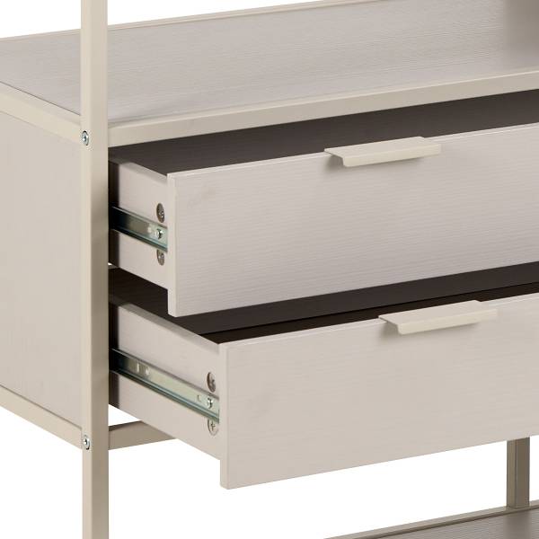 Regal Coogee mit Schubladen - 114 cm - Sandgrau - Image 10