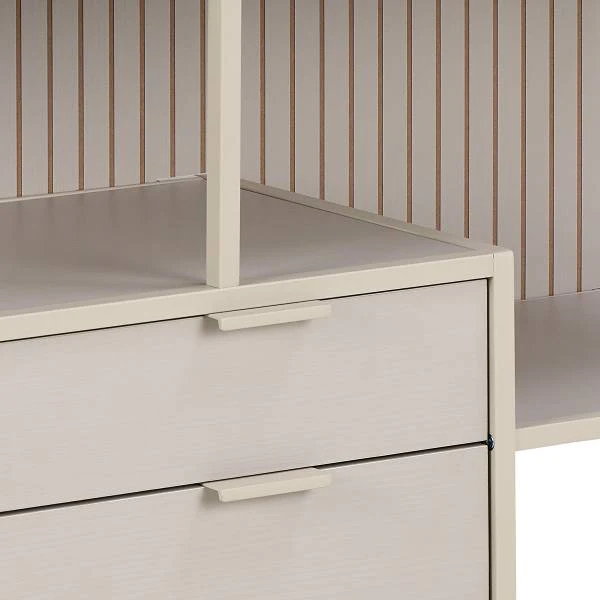 Regal Coogee mit Schubladen - 114 cm - Sandgrau - Image 9