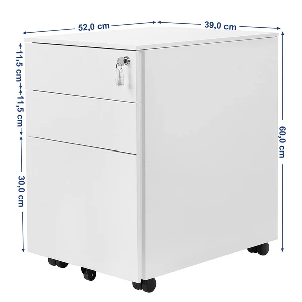 Rollcontainer Le Ray - Stahl - Weiß / Schwarz - Image 6