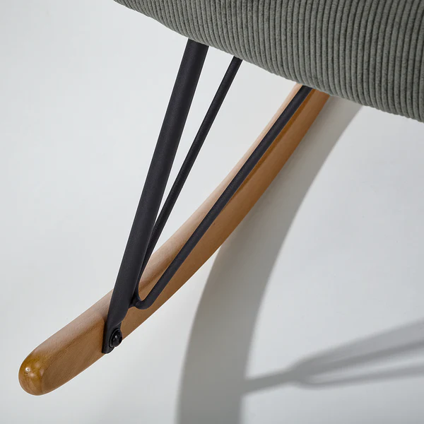 Schaukelstuhl Timely - Grau - Cord - Image 10