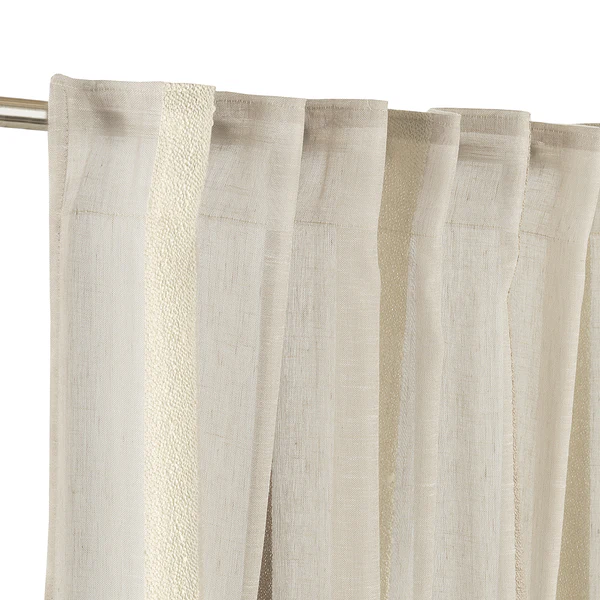 Schlaufenschal Linear - Polyester - Sand - 130 x 250 cm - Image 2