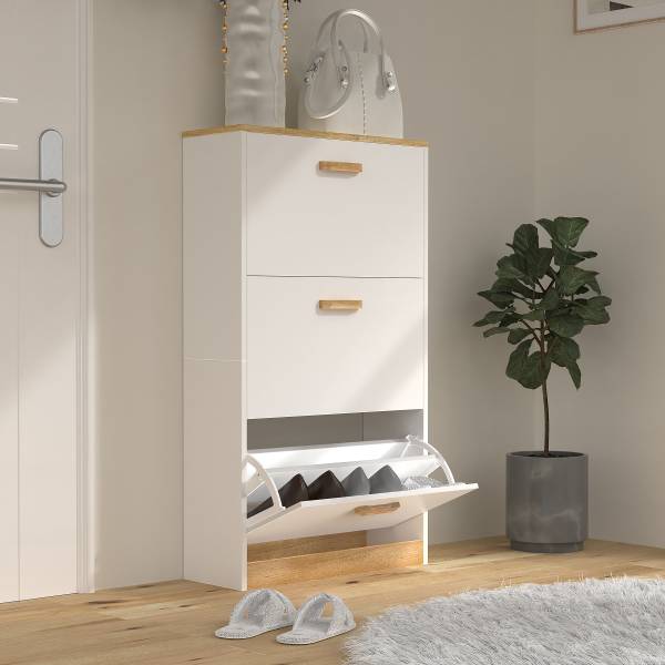 Schuhkipper Halom - Breite 59 cm - Weiß - Höhe: 105 cm - Image 3