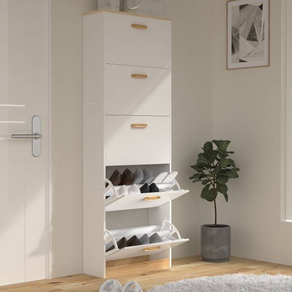Schuhkipper Halom - Breite 59 cm - Weiß - Höhe: 170 cm - Image 3