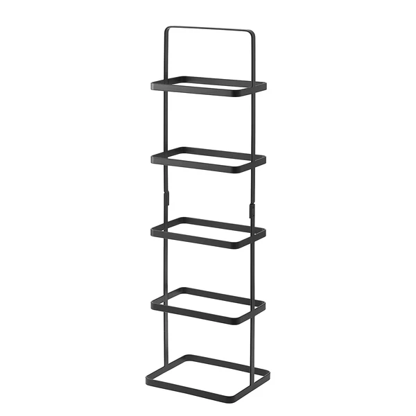 Schuhregal Tower Rack - Stahl - Schwarz - 22 x 78 cm