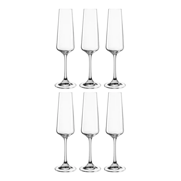 Sektglas Paladino 6er-Set - Kristallglas - Transparent
