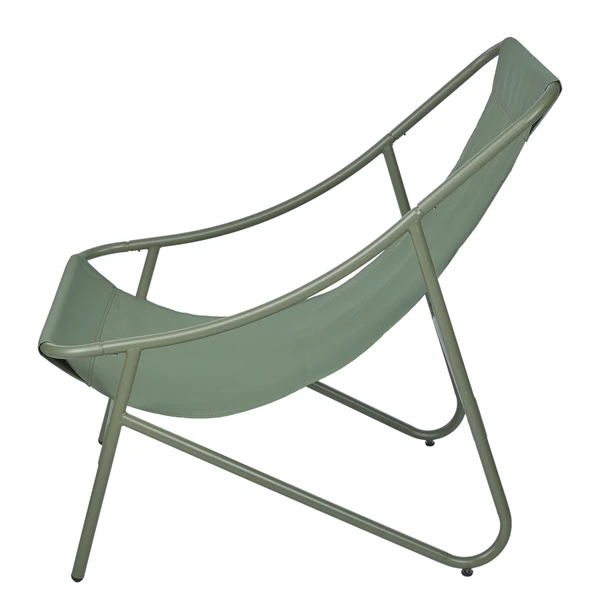 Sessel COZY TOWN mit Kissen - Stahl/PVC/Polyester - Grün - Olivgrün - Image 5