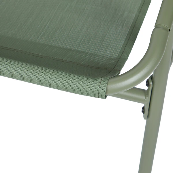 Sessel COZY TOWN mit Kissen - Stahl/PVC/Polyester - Grün - Olivgrün - Image 9