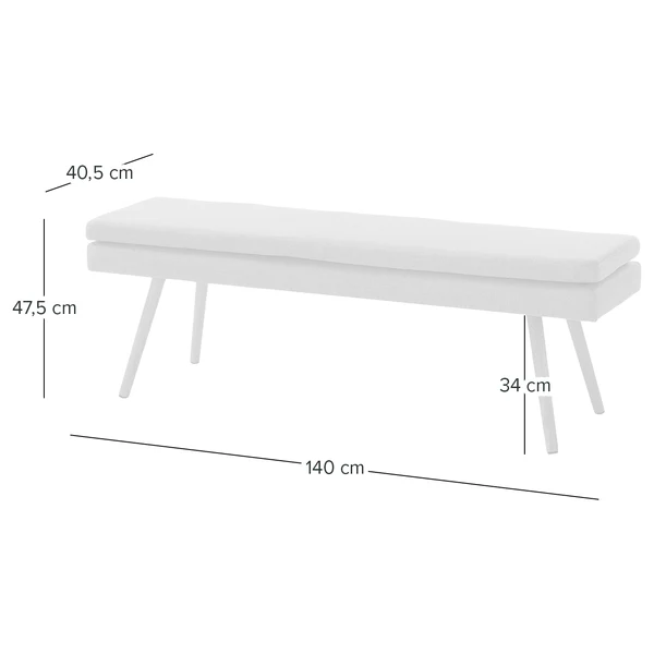 Sitzbank NICHOLAS - Webstoff Stefka: Beige - Image 14
