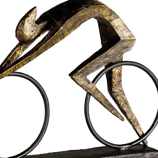 Skulptur Fahrrad Racer - Kunstharz / Eisen - Bronze - Image 3