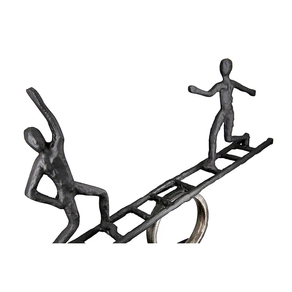 Skulptur Leiter - Aluminium - Schwarz - Image 4