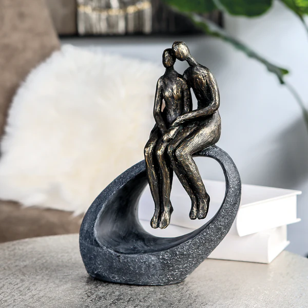 Skulptur Moment - Kunstharz - Bronze - Image 2