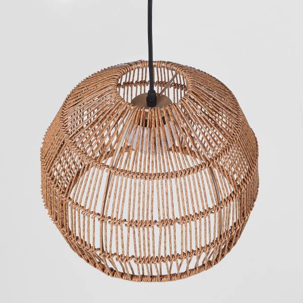 Solar Hängeleuchte SOLANA - Polyethylen, Stahl - Beige - 32 x 32 cm - Image 3
