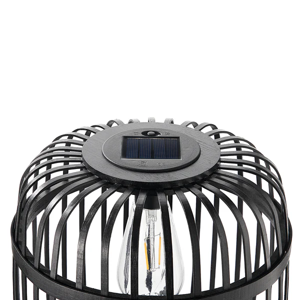 Solar-Laterne Sunshine Ray - Bambus - Schwarz - 1-flammig - Image 5