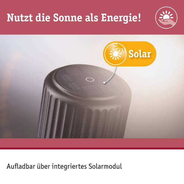 Solar-Tischleuchte Else - Aluminium - 1-flammig - Schwarz - Image 9