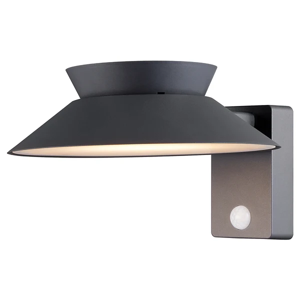 Solar-Wandleuchte Justina - Aluminium - 1-flammig - Grau