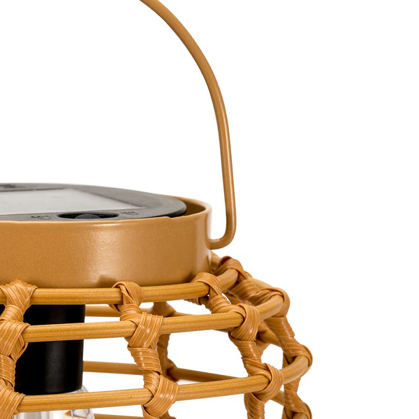 Solarlaterne Sunshine Darling - Kunststoff / Rattan/ Metall - Beige - Image 5
