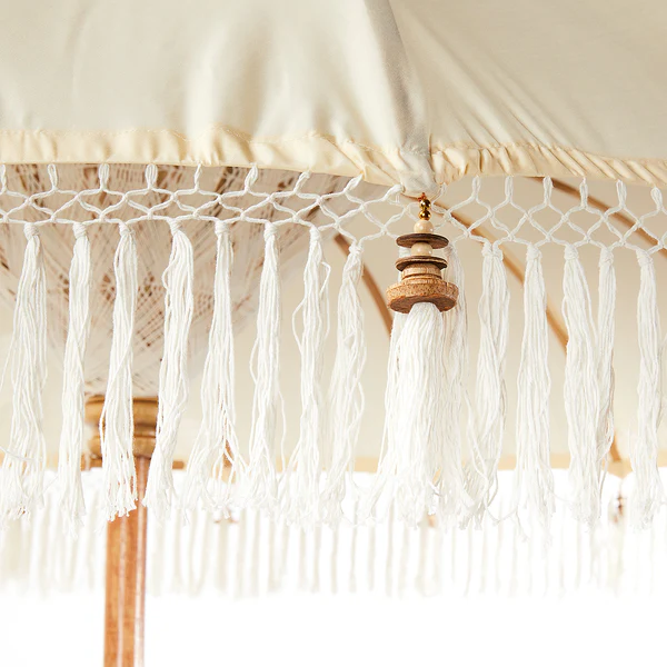 Sonnenschirm MACRAMÉ - Baumwolle / Mangoholz - Durchmesser: 180 cm - Image 5
