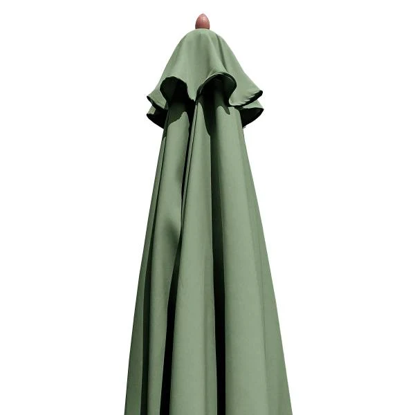 Sonnenschirm Sombrilla - Eukalyptus massiv / Polyester - Salbei - Durchmesser: 300 cm - Image 8