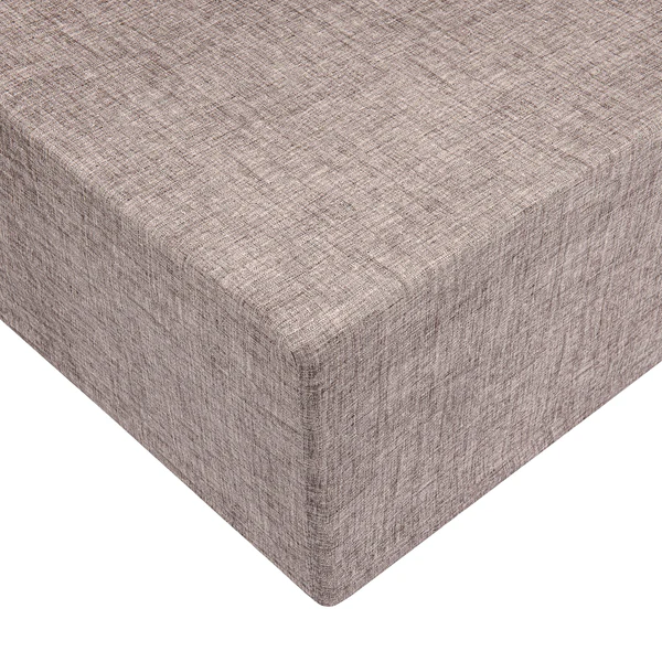 Spannbettlaken Lino - Baumwolle - Schokolade/ Braun - 90 x 220 cm - Image 2