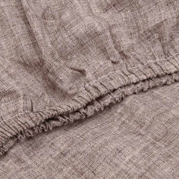 Spannbettlaken Lino - Baumwolle - Schokolade/ Braun - 90 x 220 cm - Image 4