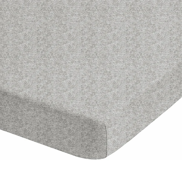 Spannbetttuch 0841380 - Baumwolle Flanell - Grau - 140-160 x 200 cm - Image 2